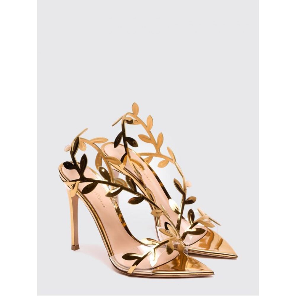 Gianvito Rossi Heeled Sandal Woman Gold - Picture 2 of 4